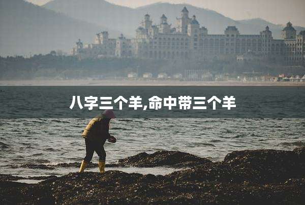 八字三个羊,命中带三个羊