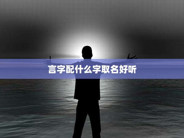 言字配什么字取名好听