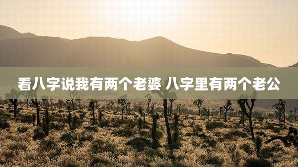 看八字说我有两个老婆 八字里有两个老公