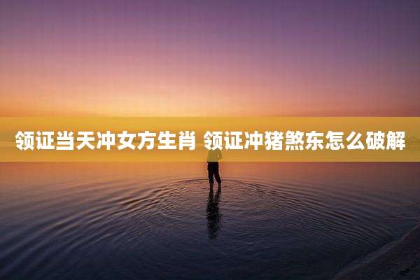 领证当天冲女方生肖 领证冲猪煞东怎么破解