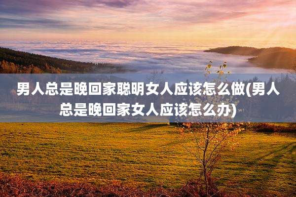 男人总是晚回家聪明女人应该怎么做(男人总是晚回家女人应该怎么办)