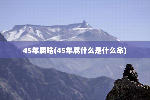 45年属啥(45年属什么是什么命)