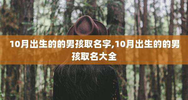 10月出生的的男孩取名字,10月出生的的男孩取名大全