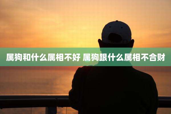 属狗和什么属相不好 属狗跟什么属相不合财