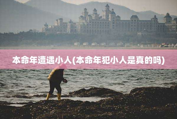 本命年遭遇小人(本命年犯小人是真的吗)