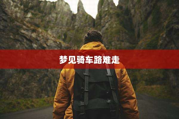 梦见骑车路难走