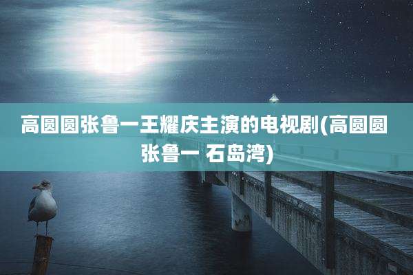 高圆圆张鲁一王耀庆主演的电视剧(高圆圆 张鲁一 石岛湾)