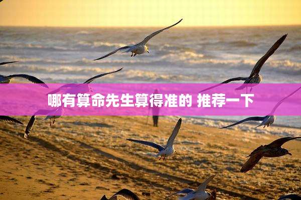 哪有算命先生算得准的 推荐一下