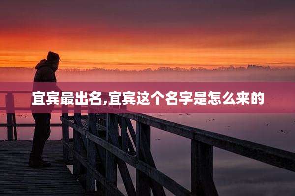 宜宾最出名,宜宾这个名字是怎么来的