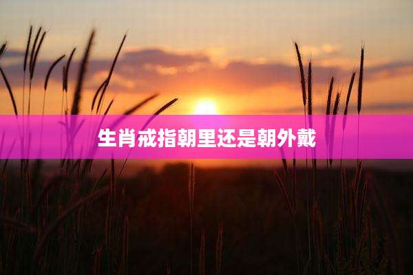 生肖戒指朝里还是朝外戴