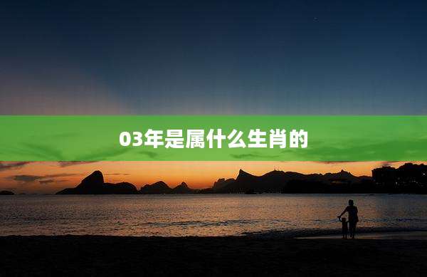 03年是属什么生肖的