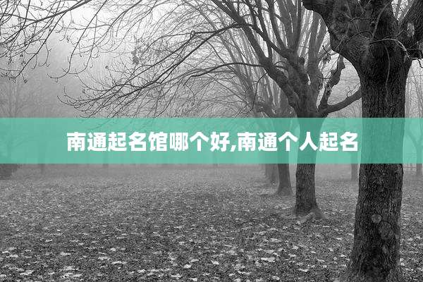 南通起名馆哪个好,南通个人起名