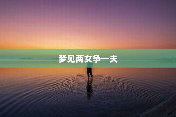梦见两女争一夫