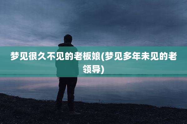 梦见很久不见的老板娘(梦见多年未见的老领导)
