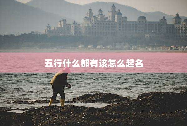 五行什么都有该怎么起名