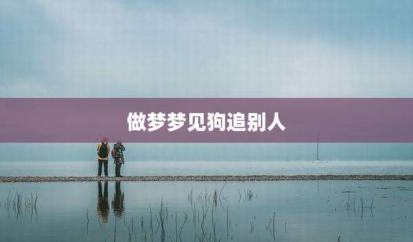 做梦梦见狗追别人