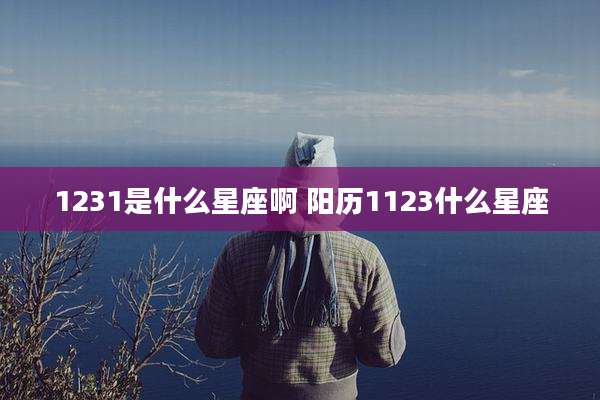 1231是什么星座啊 阳历1123什么星座
