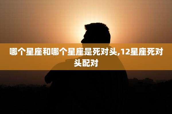 哪个星座和哪个星座是死对头,12星座死对头配对