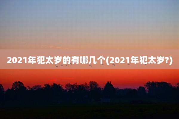2021年犯太岁的有哪几个(2021年犯太岁?)