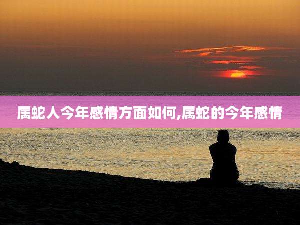 属蛇人今年感情方面如何,属蛇的今年感情