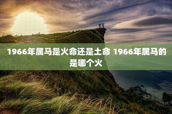 1966年属马是火命还是土命 1966年属马的是哪个火