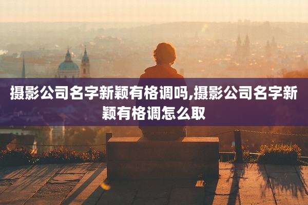 摄影公司名字新颖有格调吗,摄影公司名字新颖有格调怎么取