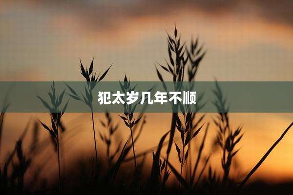 犯太岁几年不顺