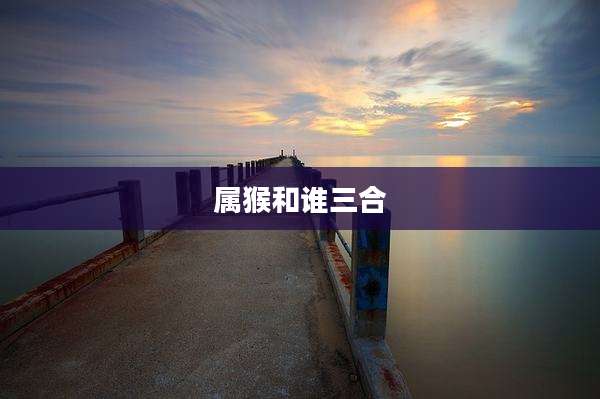 属猴和谁三合