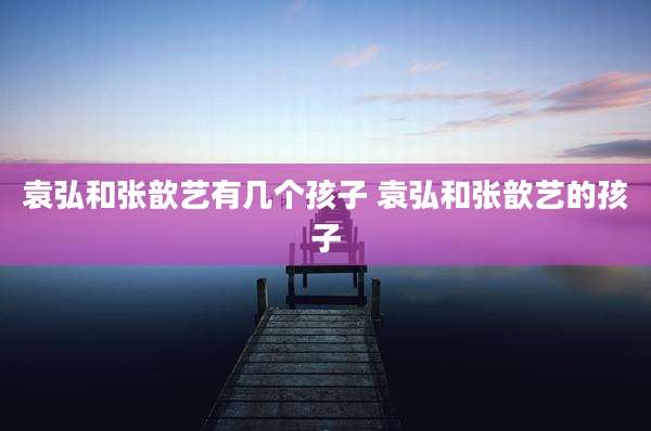 袁弘和张歆艺有几个孩子 袁弘和张歆艺的孩子