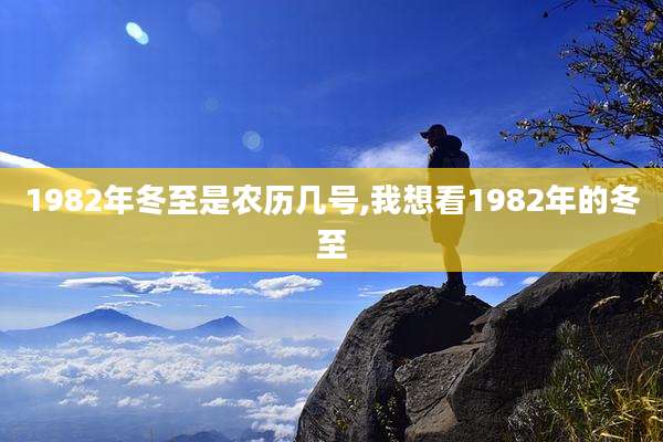 1982年冬至是农历几号,我想看1982年的冬至