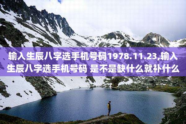 输入生辰八字选手机号码1978.11.23,输入生辰八字选手机号码 是不是缺什么就补什么
