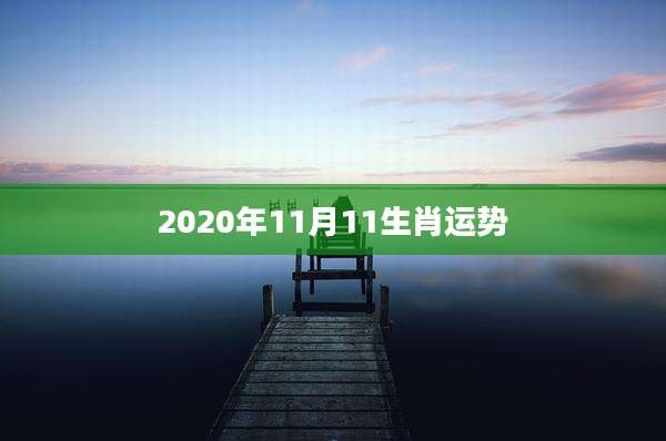 2020年11月11生肖运势