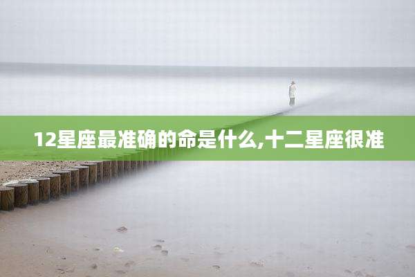 12星座最准确的命是什么,十二星座很准