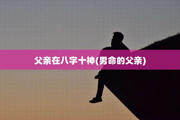 父亲在八字十神(男命的父亲)