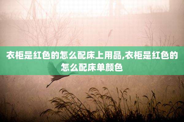 衣柜是红色的怎么配床上用品,衣柜是红色的怎么配床单颜色