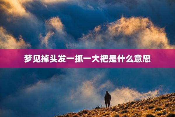梦见掉头发一抓一大把是什么意思