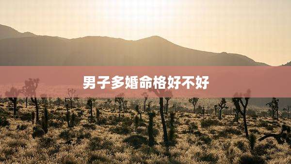 男子多婚命格好不好