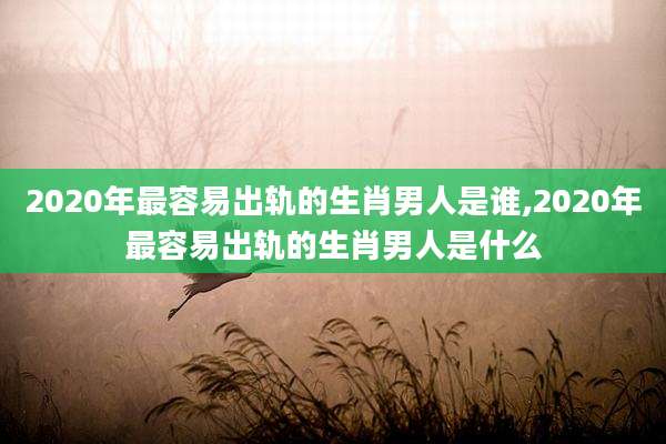 2020年最容易出轨的生肖男人是谁,2020年最容易出轨的生肖男人是什么