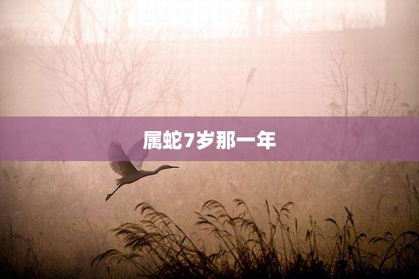属蛇7岁那一年