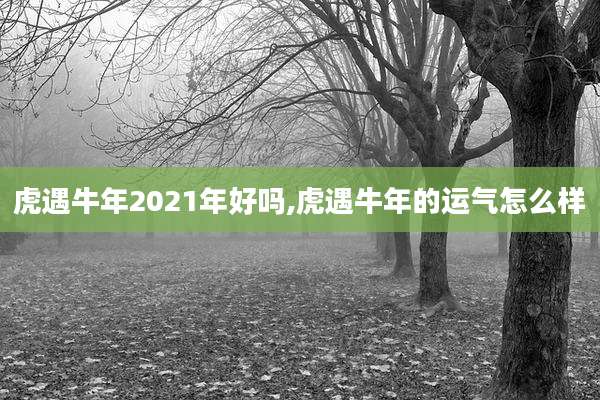 虎遇牛年2021年好吗,虎遇牛年的运气怎么样