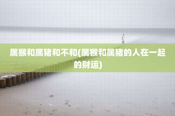 属猴和属猪和不和(属猴和属猪的人在一起的财运)