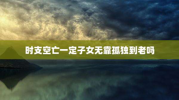时支空亡一定子女无靠孤独到老吗