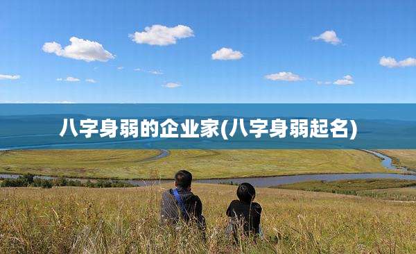 八字身弱的企业家(八字身弱起名)