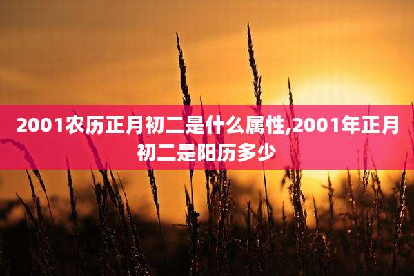 2001农历正月初二是什么属性,2001年正月初二是阳历多少