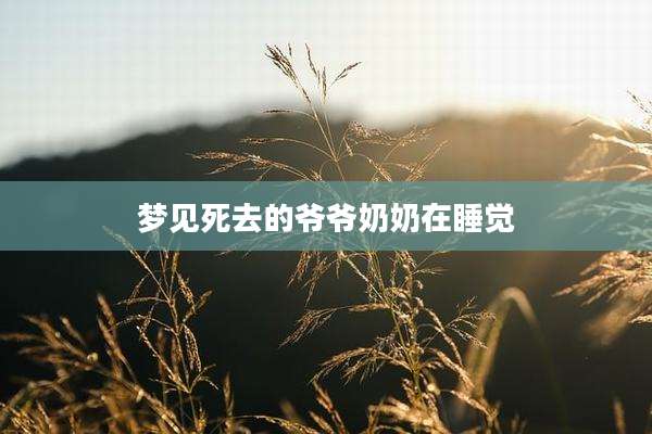 梦见死去的爷爷奶奶在睡觉