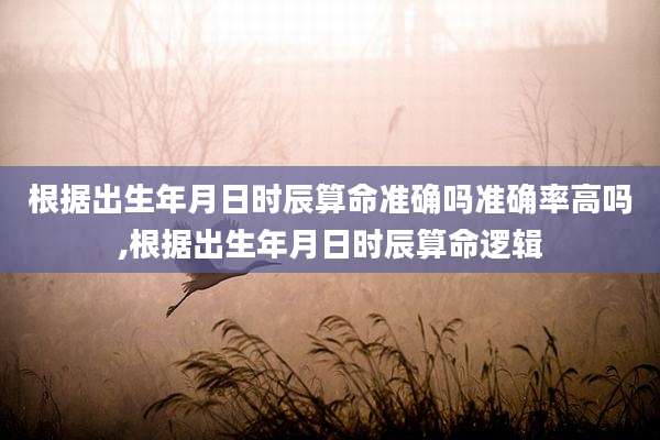 根据出生年月日时辰算命准确吗准确率高吗,根据出生年月日时辰算命逻辑