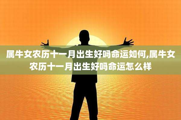 属牛女农历十一月出生好吗命运如何,属牛女农历十一月出生好吗命运怎么样