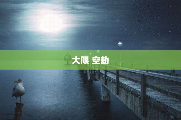 大限 空劫
