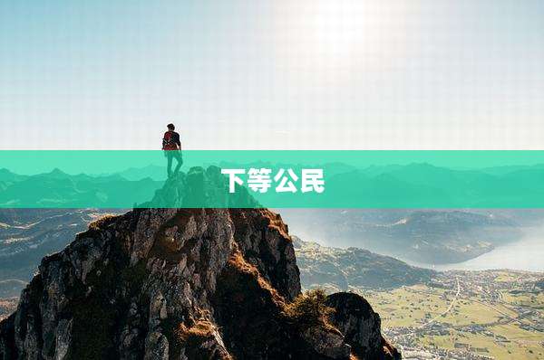 下等公民