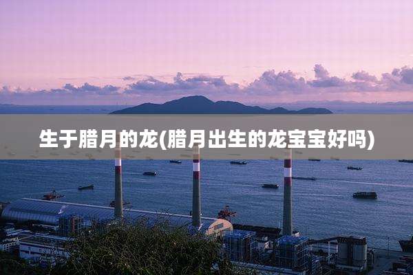 生于腊月的龙(腊月出生的龙宝宝好吗)